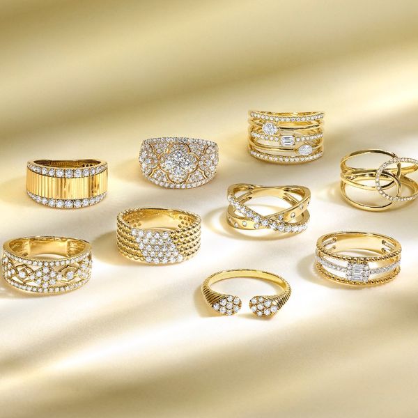 1/5 Ctw Diamond Fashion Ring in 10 Karat Two Tone Gold Image 3 Robert Irwin Jewelers Memphis, TN