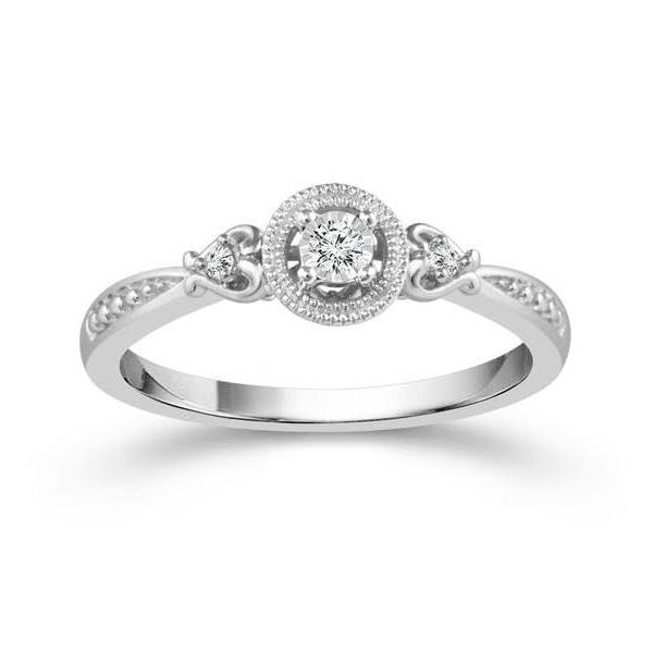 Sterling Silver 0.06ctw Diamond Promise Ring Robert Irwin Jewelers Memphis, TN
