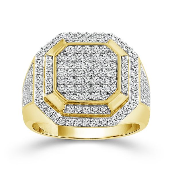 10 Karat Yellow Gold 1 1/2 Carat Diamond Gents Ring Robert Irwin Jewelers Memphis, TN