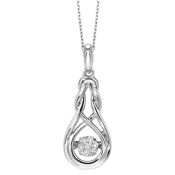 Sterling Silver 0.08ctw Diamond Pendant Robert Irwin Jewelers Memphis, TN