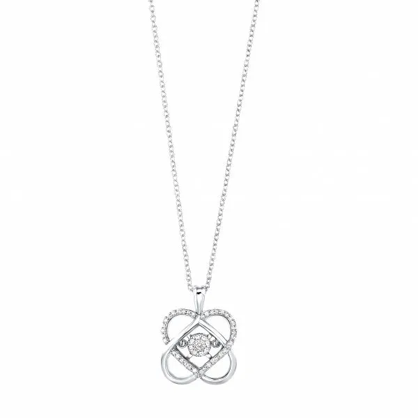 Sterling Silver 1/10 Carat Love's Crossing Diamond Pendant Robert Irwin Jewelers Memphis, TN