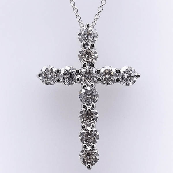 2 3/5 Carat Diamond Cross Pendant Robert Irwin Jewelers Memphis, TN