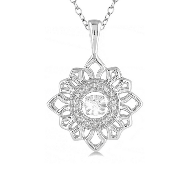 1/20 Ctw Diamond Emotion Pendant in Sterling Silver with Chain Robert Irwin Jewelers Memphis, TN