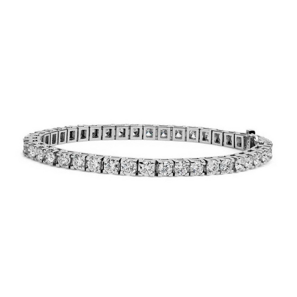 8 Carat Straight Line Diamond Tennis Bracelet Robert Irwin Jewelers Memphis, TN