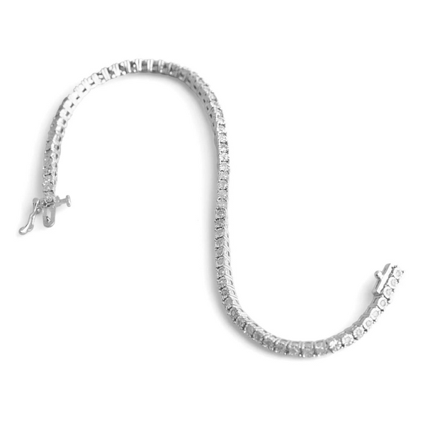 1.00 Carat Diamond Tennis Bracelet in Sterling Silver Image 3 Robert Irwin Jewelers Memphis, TN