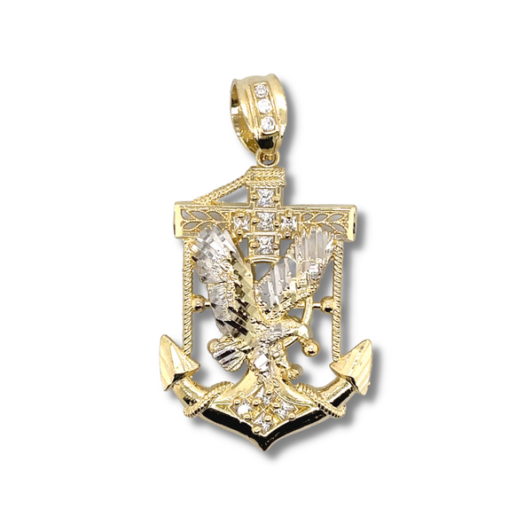10 Karat Yellow Gold Eagle Anchor Charm Robert Irwin Jewelers Memphis, TN