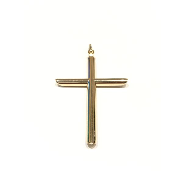 10k Yellow Gold Cross Charm Pendant Robert Irwin Jewelers Memphis, TN