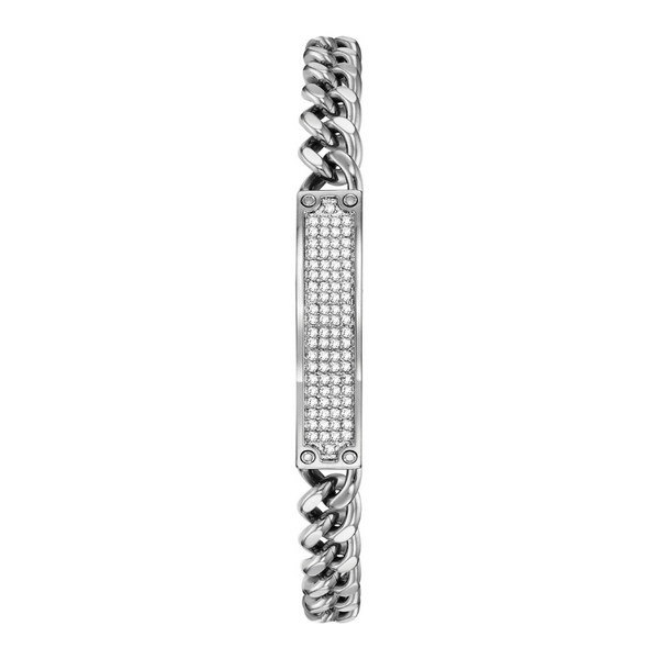 Bulova Black Dial Stainless Steel Bracelet Crystal Gents Watch Set 96K105 Image 3 Robert Irwin Jewelers Memphis, TN