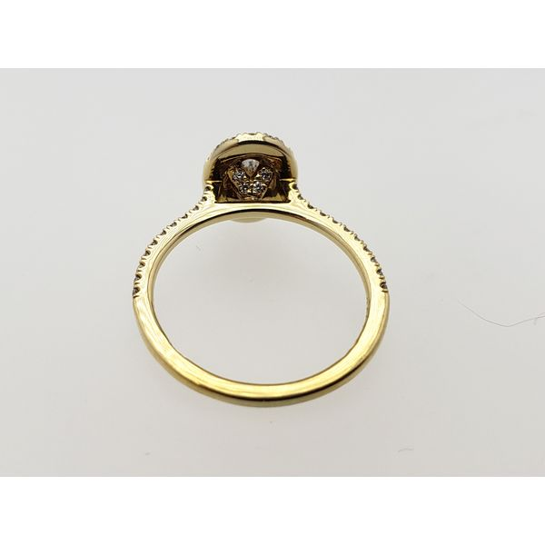 18k yellow gold and oval diamond engagement ring Image 4 Roberts Jewelers Jackson, TN