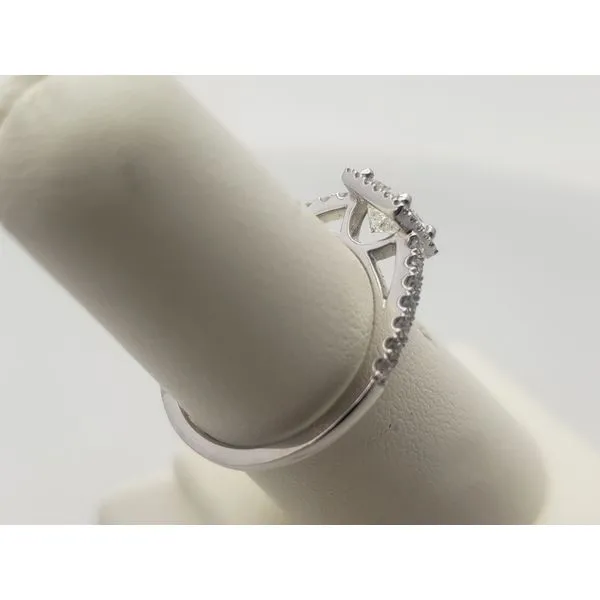 14k white gold princess cut engagement ring Image 2 Roberts Jewelers Jackson, TN
