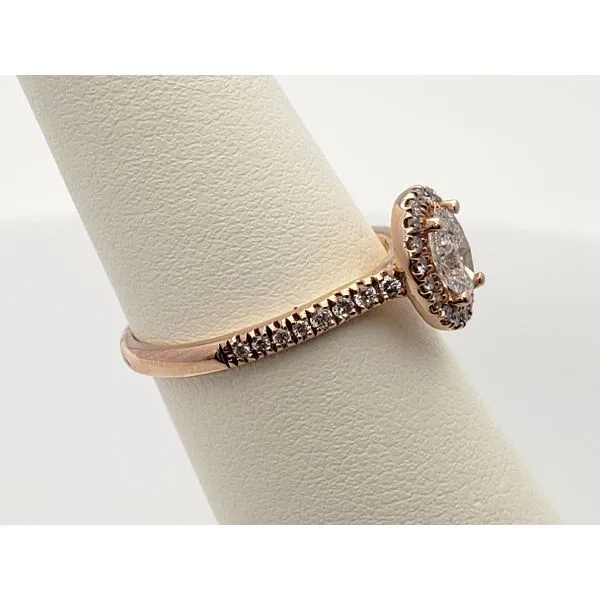 14k rose gold oval diamond engagement ring Image 2 Roberts Jewelers Jackson, TN