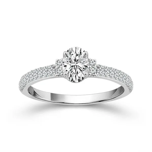 14K White Gold Diamond Engagement Ring Roberts Jewelers Jackson, TN
