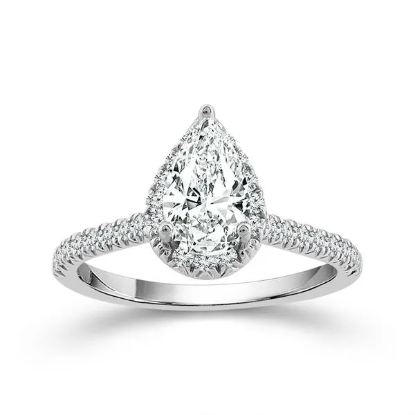 14K White Gold Diamond Engagement Ring Roberts Jewelers Jackson, TN