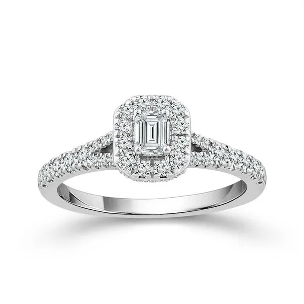 14K White Gold Diamond Engagement Ring Roberts Jewelers Jackson, TN