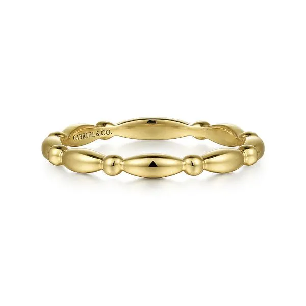 14K Yellow Gold Elongated Station Ring Roberts Jewelers Jackson, TN