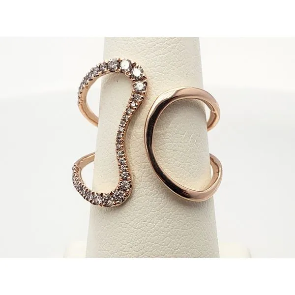 14k Rose Gold Open Design Ring Image 2 Roberts Jewelers Jackson, TN