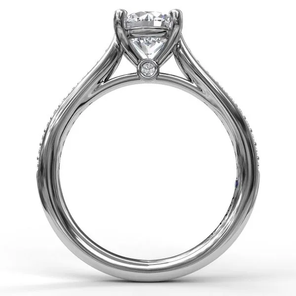 FANA Cathedral Diamond Engagement Ring Image 2 Roberts Jewelers Jackson, TN