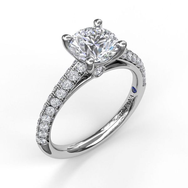 FANA Double Row Diamond Engagement Ring Roberts Jewelers Jackson, TN