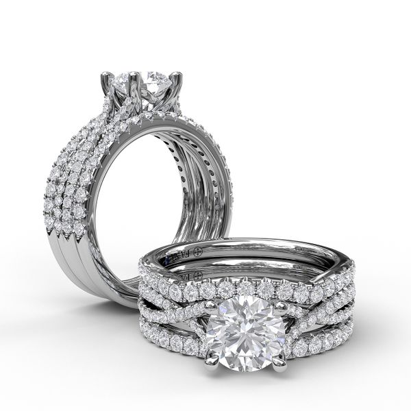 FANA Twist Diamond Engagement Ring Image 2 Roberts Jewelers Jackson, TN