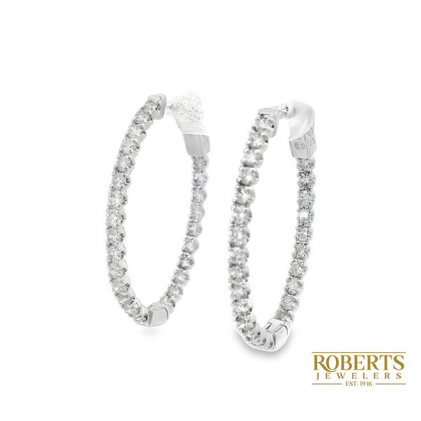 Diamond Earrings Image 2 Roberts Jewelers Jackson, TN