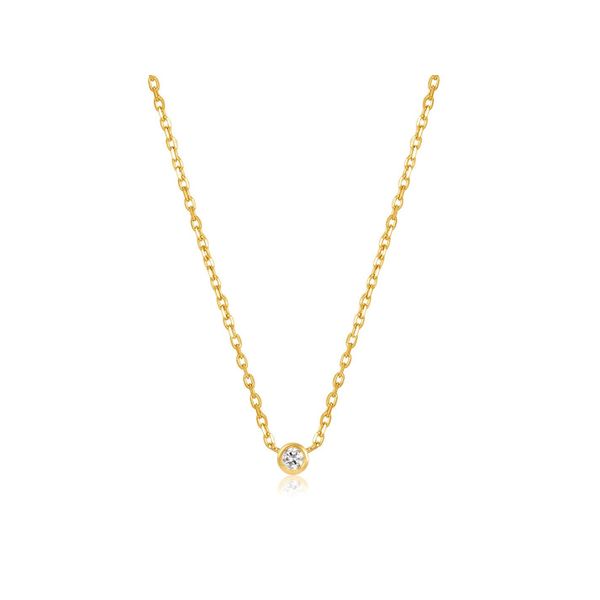 14kt Gold Single Natural Diamond Necklace Roberts Jewelers Jackson, TN