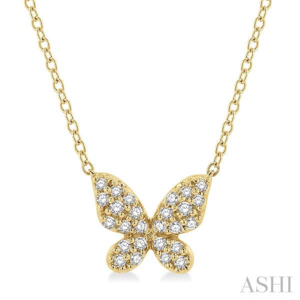 Butterfly Petite Diamond Fashion Pendant Roberts Jewelers Jackson, TN