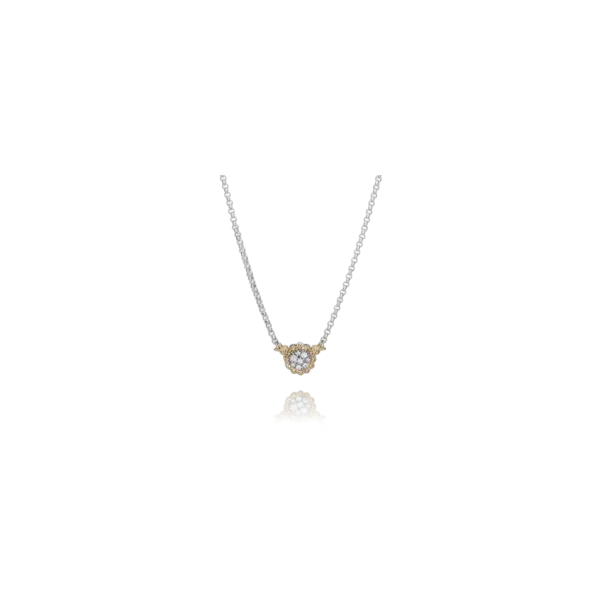 Sterling silver and 14k yellow gold pendant with diamonds Roberts Jewelers Jackson, TN
