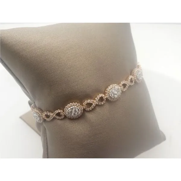 18k rose gold and diamond bracelet Roberts Jewelers Jackson, TN