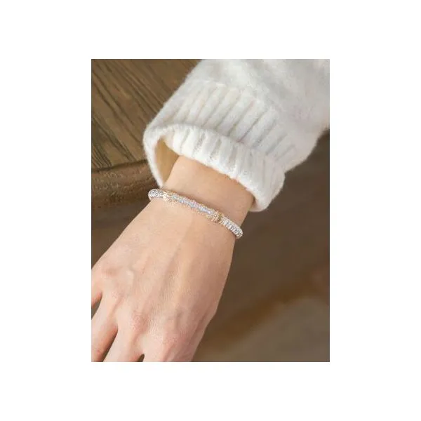 Sterling Silver and 14 Karat Yellow Gold Vahan Bracelet Image 2 Roberts Jewelers Jackson, TN