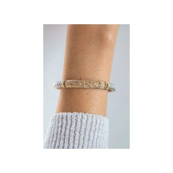 14 Karat and Sterling Silver Vahan Bracelet Image 2 Roberts Jewelers Jackson, TN