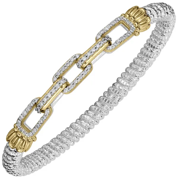 Sterling Silver and 14 Karat Yellow Gold Vahan Bracelet