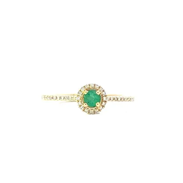 14K Yellow Gold Diamond and Emerald Ring  Roberts Jewelers Jackson, TN