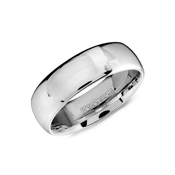 Cobalt mens band with a high gloss polish Roberts Jewelers Jackson, TN