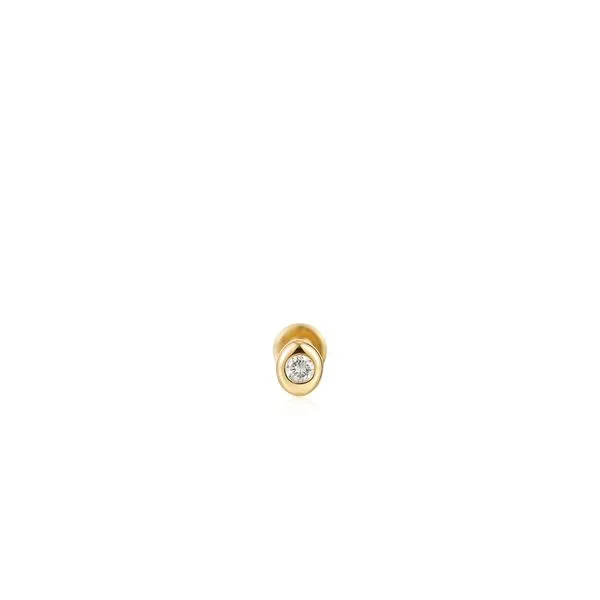 14kt Gold Magma Single Diamond Labret Earring Roberts Jewelers Jackson, TN