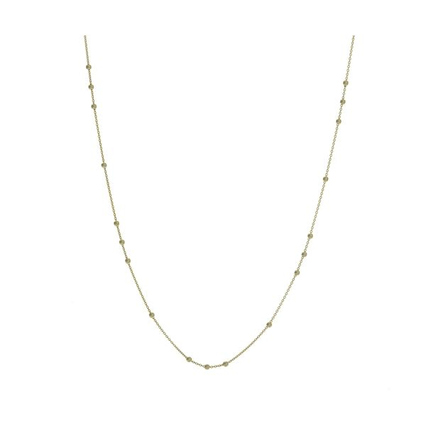 14K Yellow Gold Bead Station Chain Roberts Jewelers Jackson, TN