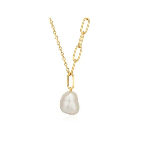 Gold Pearl Chunky Necklace Roberts Jewelers Jackson, TN