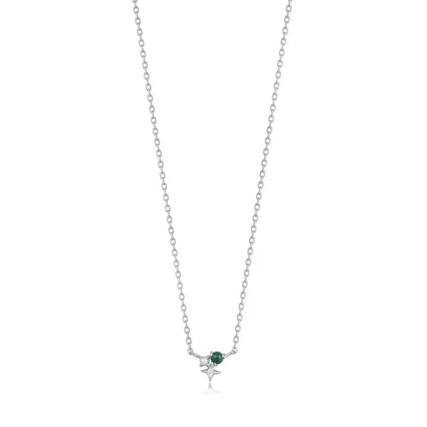 Silver Malachite Star Necklace Roberts Jewelers Jackson, TN