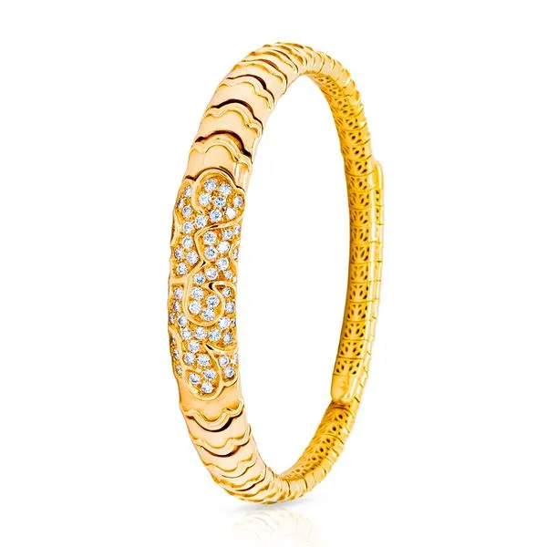 18k Yellow Gold Diamond Choker
