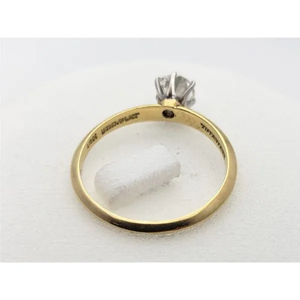 18k yellow gold Tiffany solitaire ring Image 3 Roberts Jewelers Jackson, TN