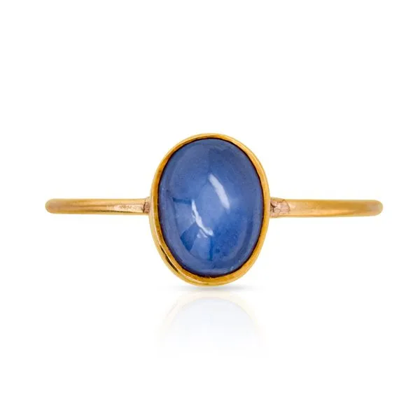 14k Yellow Gold Victorian Stick Pin Ring - Star Sapphire Image 2 Roberts Jewelers Jackson, TN