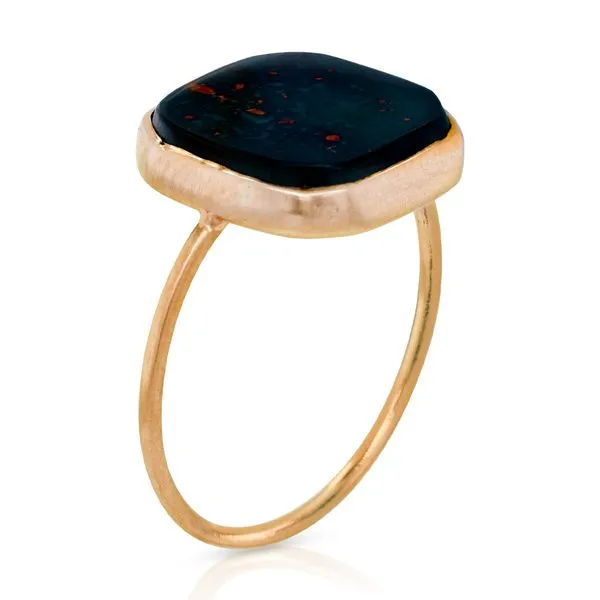 14k Yellow Gold Victorian Stick Pin Ring - Bloodstone Roberts Jewelers Jackson, TN