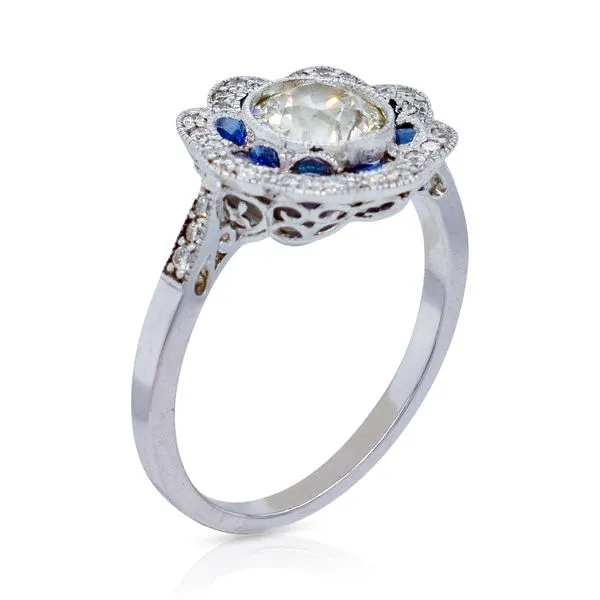 14k White Gold Sapphire & Diamond Ring Roberts Jewelers Jackson, TN