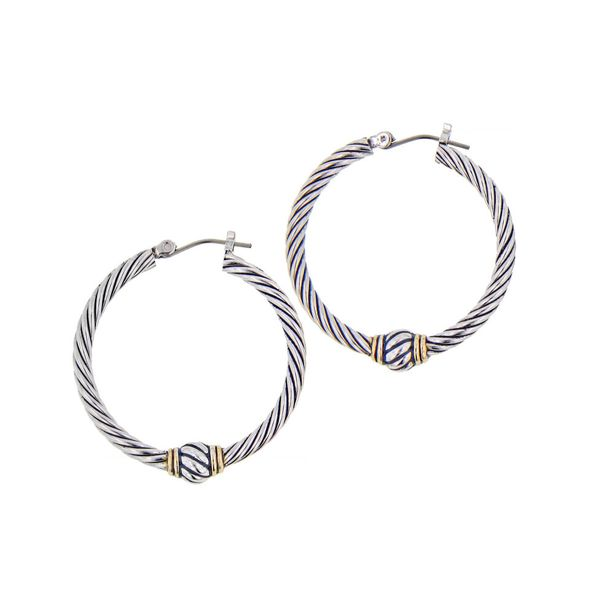 Oval Link Collection Small Twisted Wire Hoop Earrings Roberts Jewelers Jackson, TN
