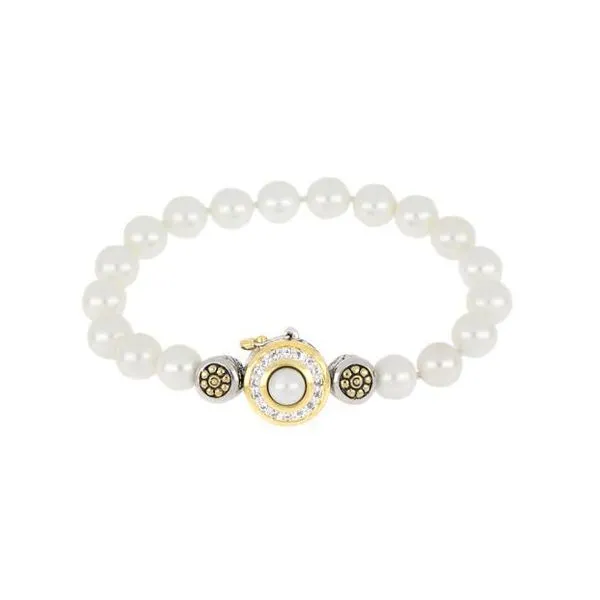 Pérola Pavé & White Seashell Pearl Strand 8mm Bracelet Roberts Jewelers Jackson, TN