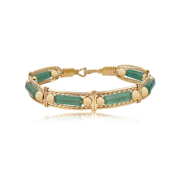 Ronaldo Jewelry - Color Your World Bracelet with Gold Beads and Pearl 7.5