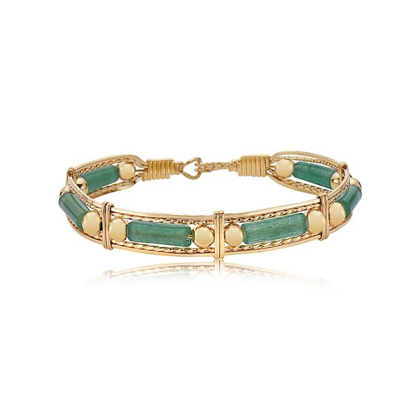 Ronaldo Jewelry - Color Your World Bracelet with Gold Beads and Pearl 7.5