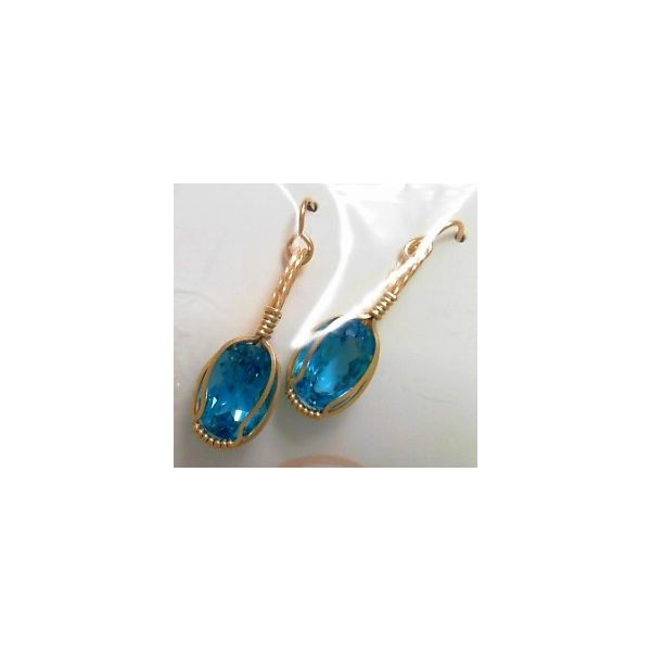 Gemstone Earrings Gemstone: Blue Topaz Roberts Jewelers Jackson, TN