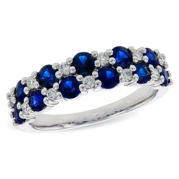 Gemstone Wedding Band