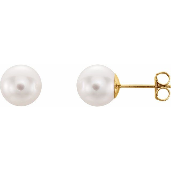 Salt Water Pearl Earrings Robertson Jewelers New Milford, CT