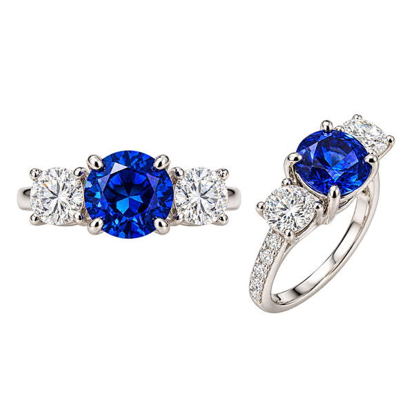 Lds 14k White Gold Tanzanite & Lab Diamond Fashion Ring Image 2 Robichau's Jewelry, LLC The Woodlands, TX